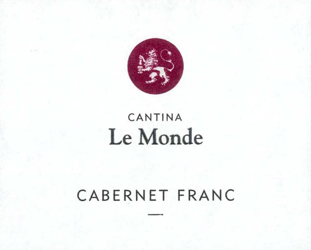 Le Monde Cabernet Franc 2014 Front Label