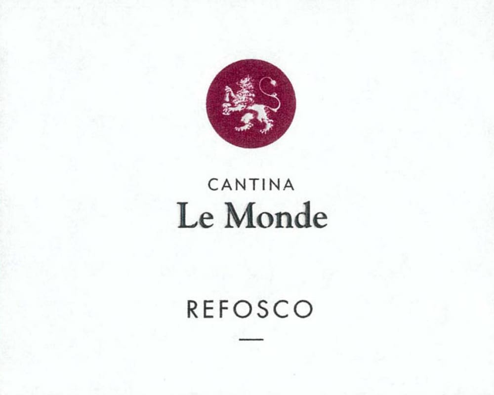 Le Monde Refosco dal Peduncolo Rosso 2014 Front Label