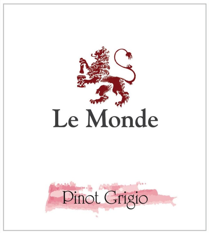 Le Monde Pinot Grigio 2013 Front Label