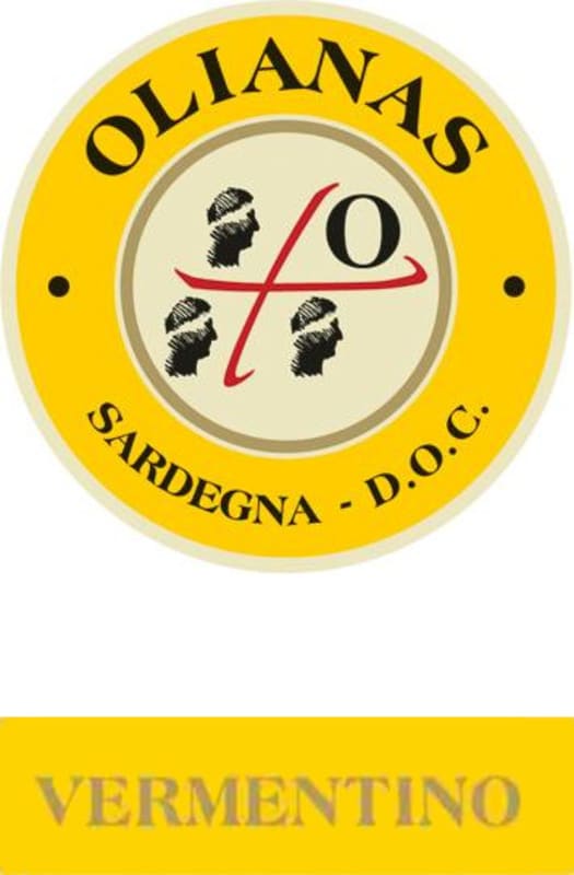 Olianas Vermentino 2014 Front Label