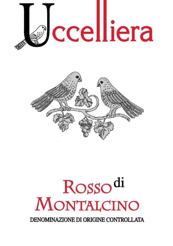 Uccelliera Rosso di Montalcino 2009 Front Label