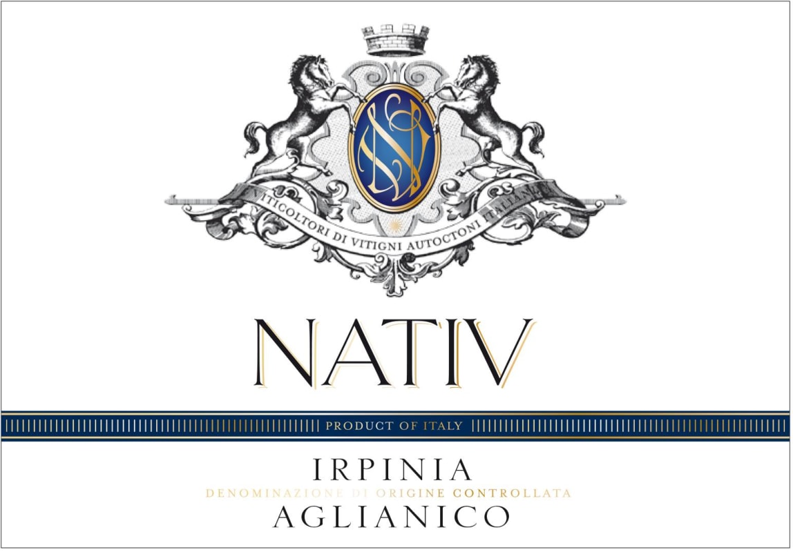 Nativ Irpinia Aglianico 2010 Front Label