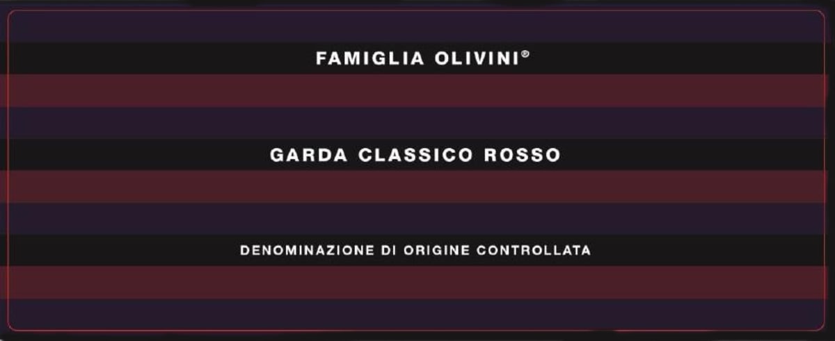 Società Agricola Olivini S.S. Garda Classico Rosso 2015 Front Label