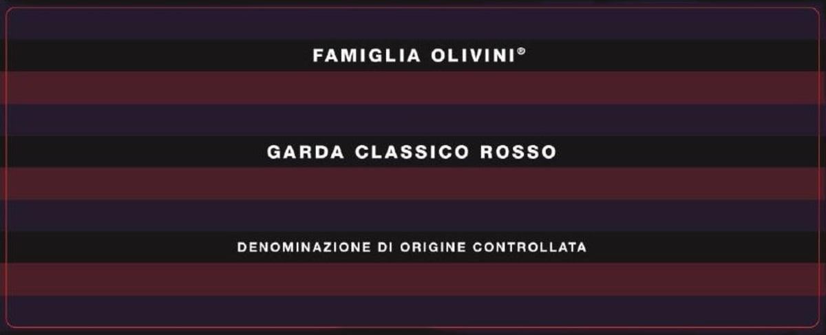 Società Agricola Olivini S.S. Garda Classico Rosso 2014 Front Label