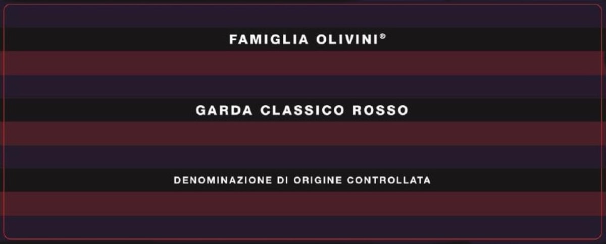 Società Agricola Olivini S.S. Garda Classico Rosso 2013 Front Label