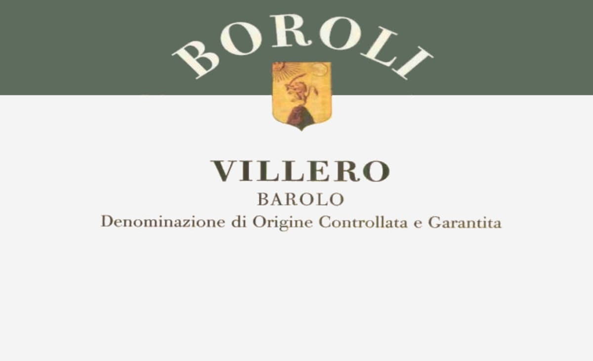 Boroli Barolo Villero 2005 Front Label