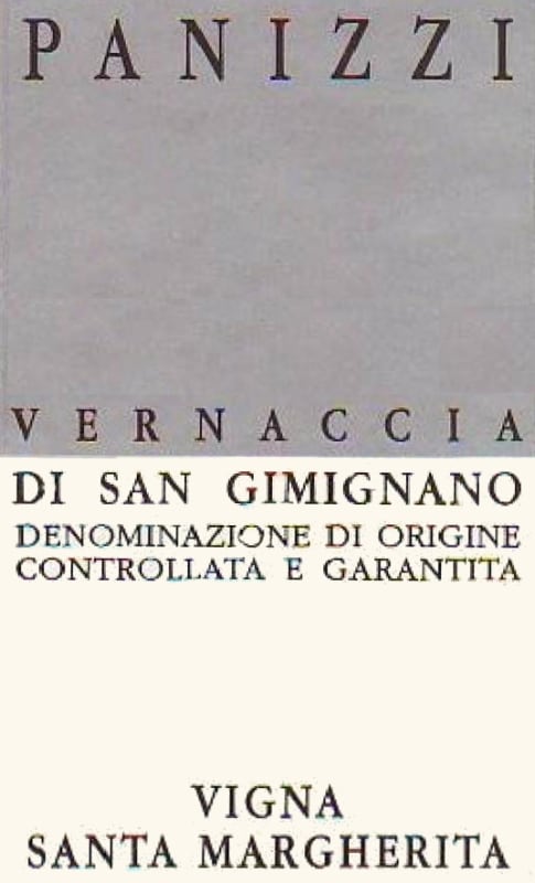 Societa Agricola Panizzi Vernaccia di San Gimignano Vigna Santa Margherita 2012 Front Label