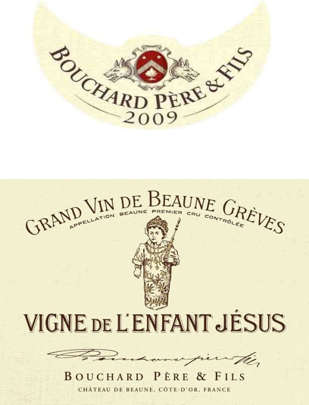 Bouchard Pere & Fils Beaune Greves Vigne de l'Enfant Jesus Premier Cru 2009 Front Label