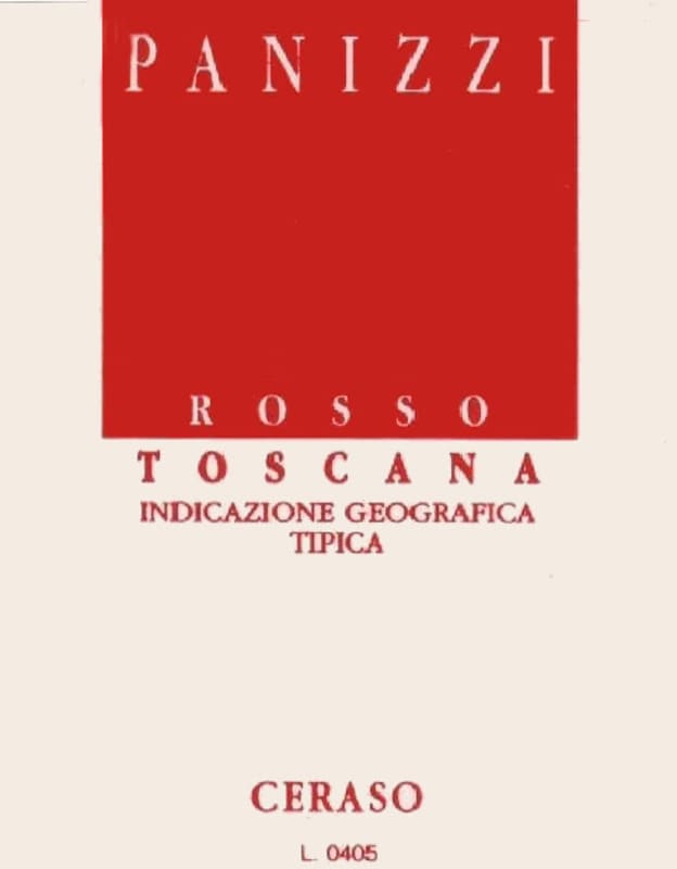 Societa Agricola Panizzi Toscana Ceraso 2013 Front Label