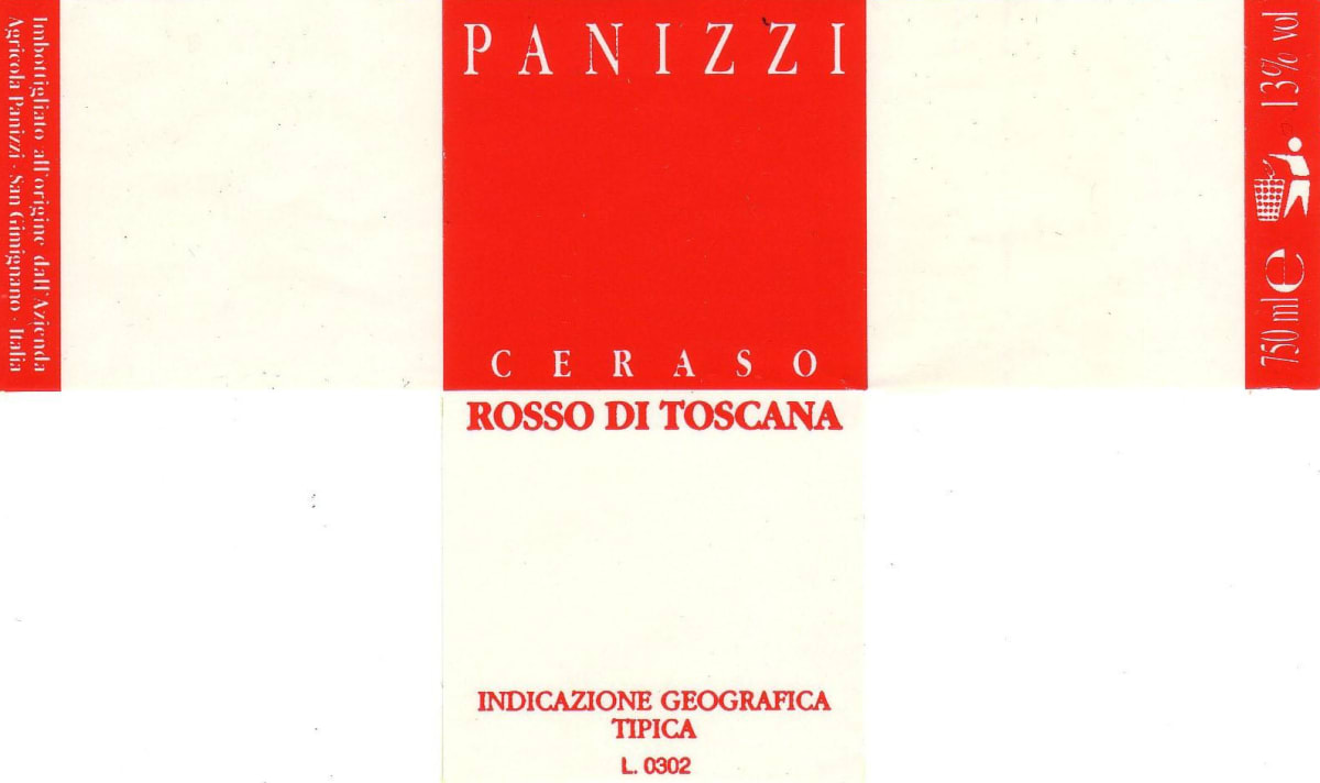 Societa Agricola Panizzi Toscana Ceraso 2005 Front Label