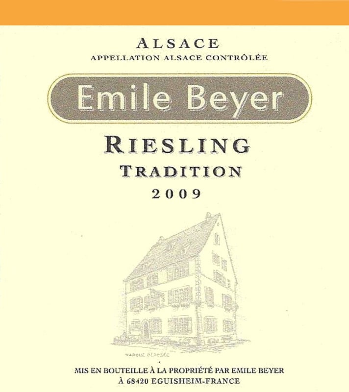 Domaine Emile Beyer Tradition Riesling 2009 Front Label