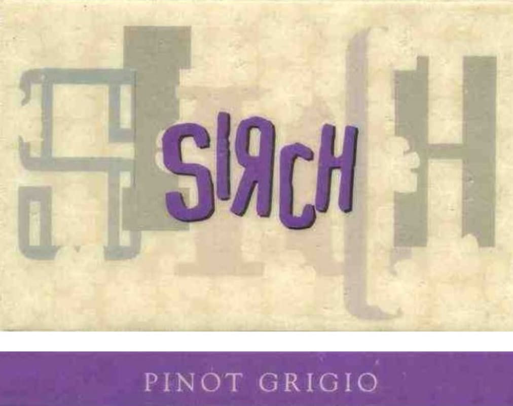 Società agricola Sirch s.s. Pinot Grigio 2013 Front Label