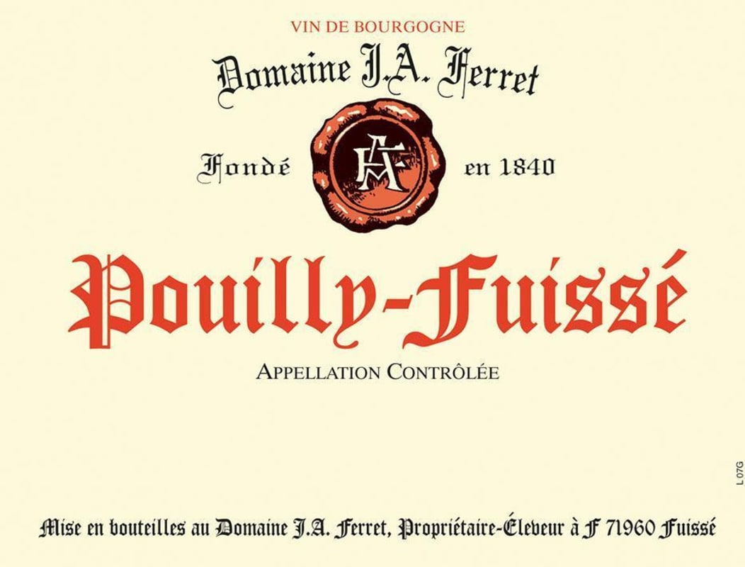 Domaine Ferret Pouilly-Fuisse 2010 Front Label