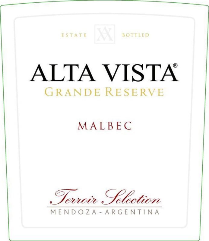 Alta Vista Terroir Selection Grande Reserve Malbec 2013 Front Label