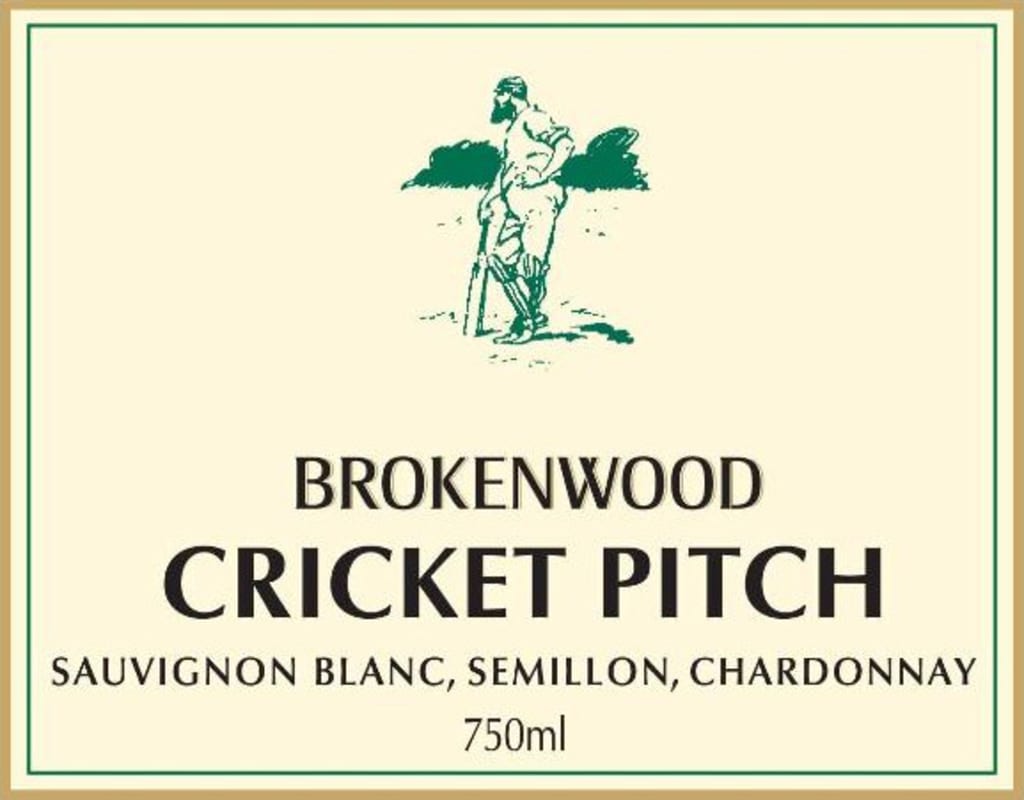 Brokenwood Cricket Pitch White 2009 Front Label