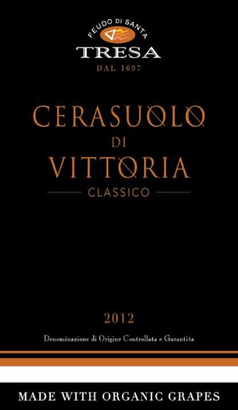 Feudo di Santa Tresa Cerasuolo di Vittoria 2012 Front Label