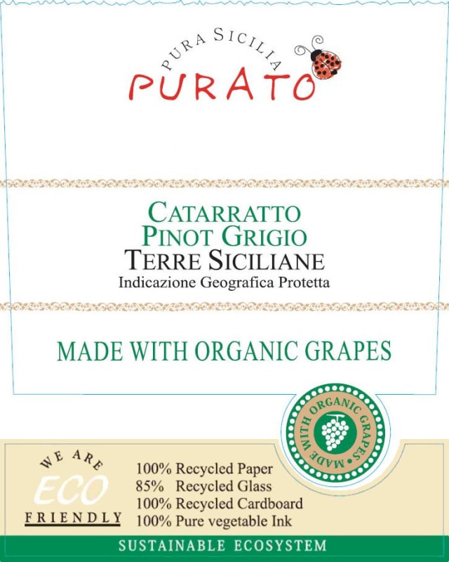 Feudo di Santa Tresa Purato Catarratto Pinot Grigio 2013 Front Label