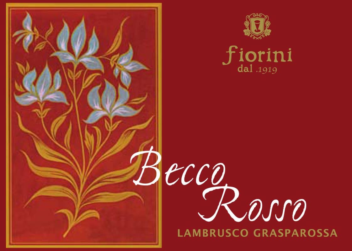 Fiorini Becco Rosso Grasparossa Lambrusco 2013 Front Label