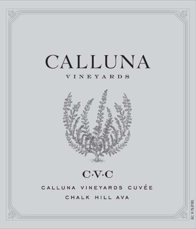 Calluna Chalk Hill Calluna Vineyards Cuvee 2011 Front Label