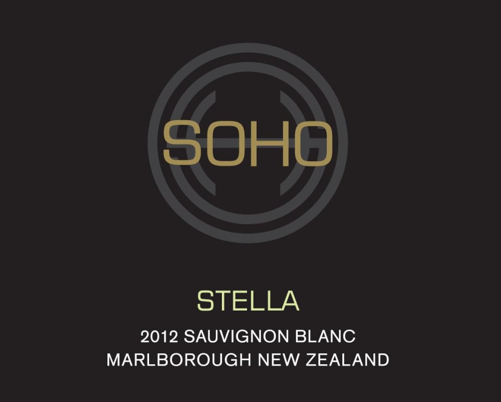 Soho Wine Co. Stella Sauvignon Blanc 2012 Front Label