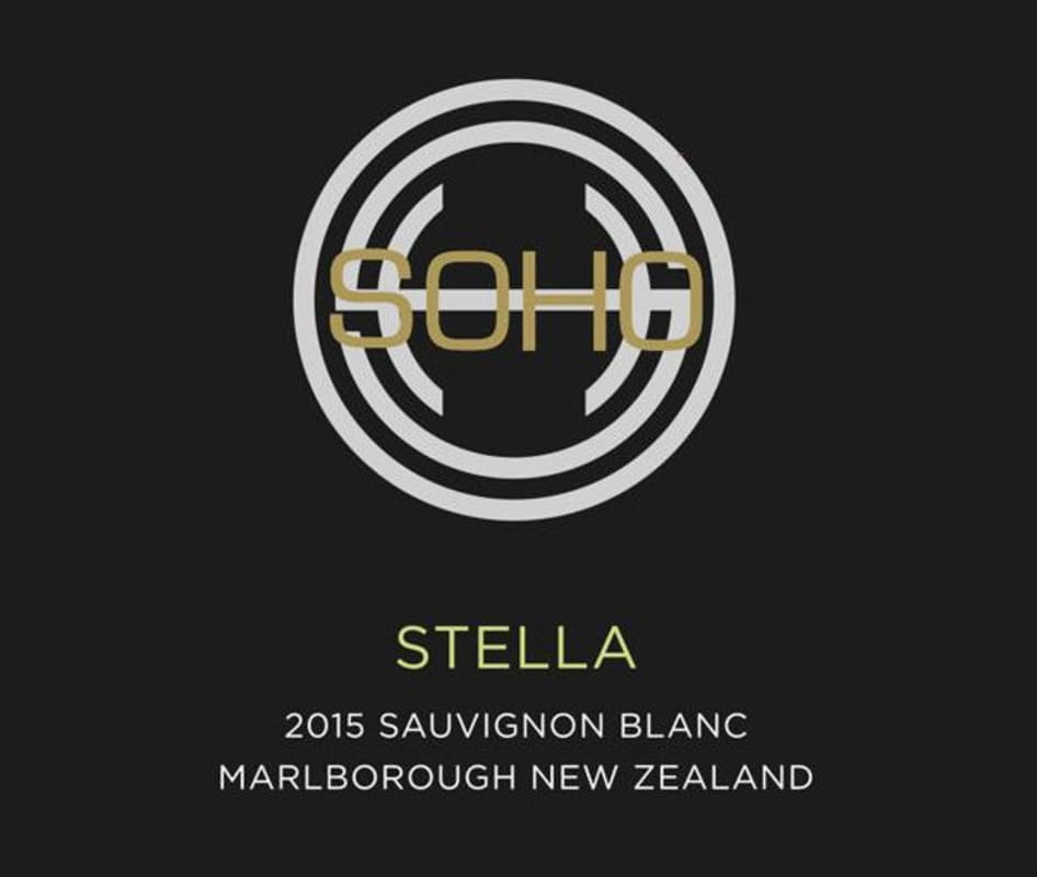 Soho Wine Co. Stella Sauvignon Blanc 2015 Front Label