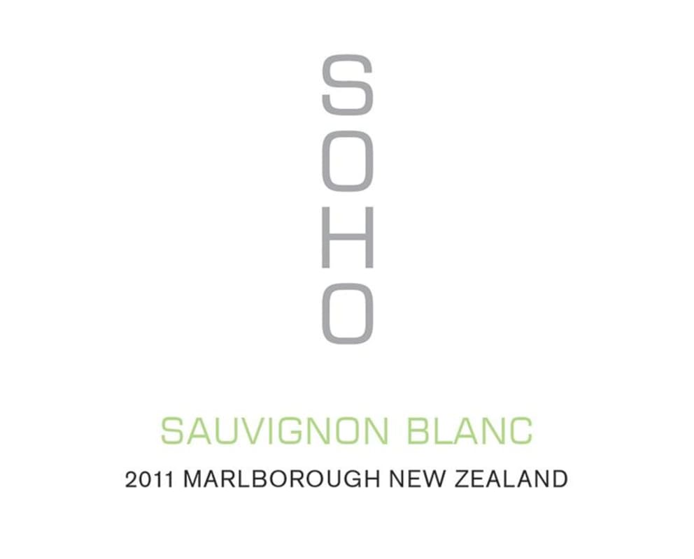 Soho Wine Co. White Collection Sauvignon Blanc 2011 Front Label