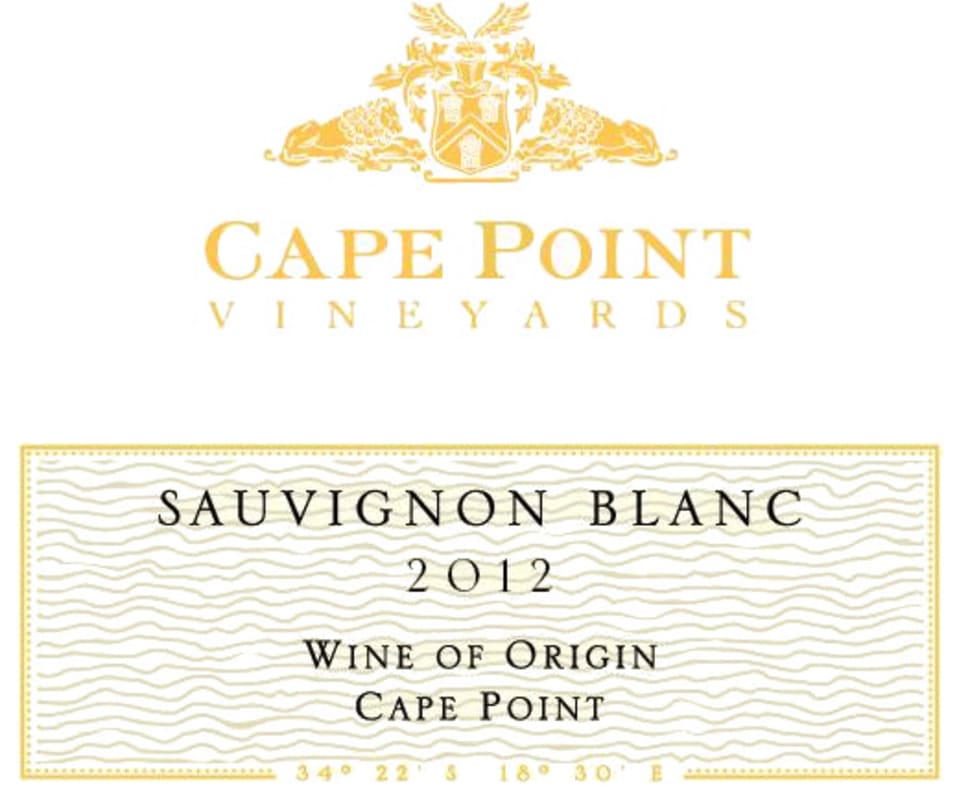 Cape Point Sauvignon Blanc 2012 Front Label