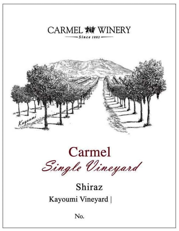 Carmel Single Vineyard Kayoumi Shiraz 2011 Front Label