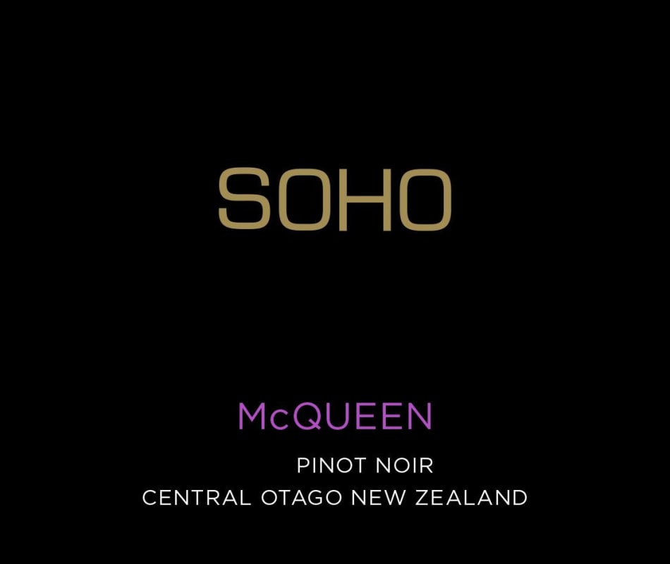 Soho Wine Co. McQueen Pinot Noir 2015 Front Label