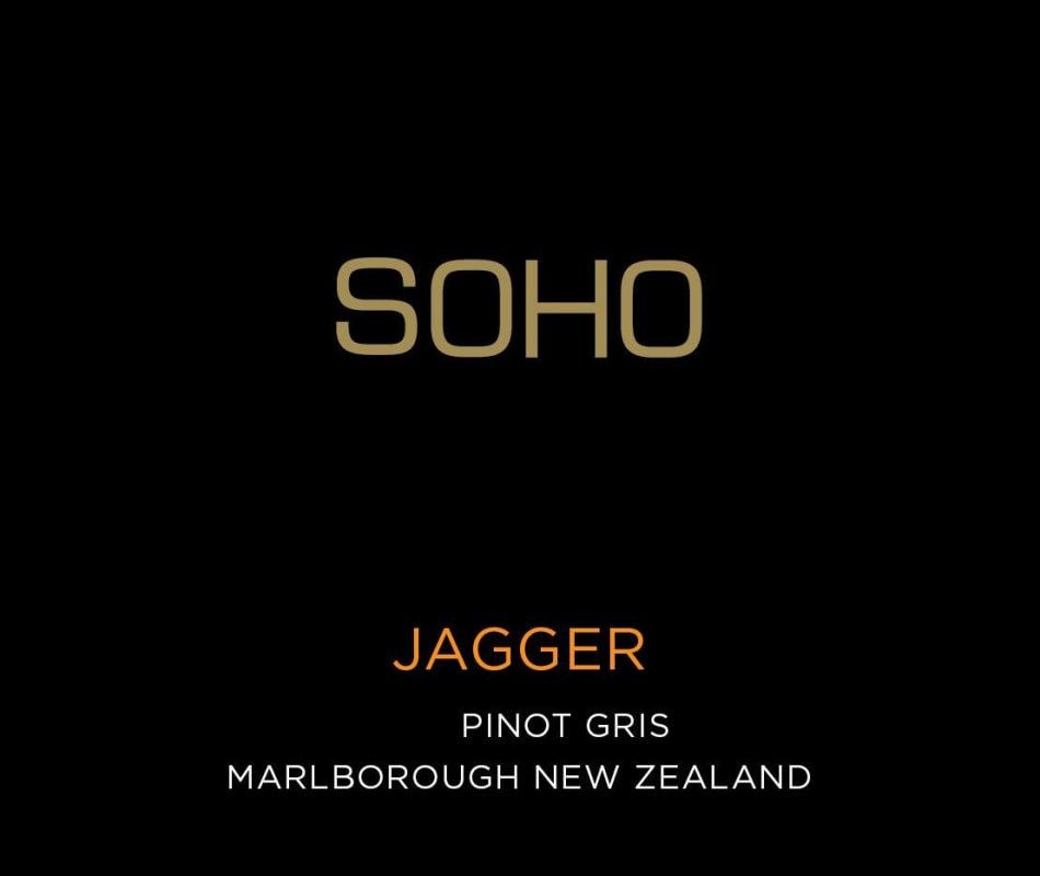 Soho Wine Co. Jagger Pinot Gris 2014 Front Label