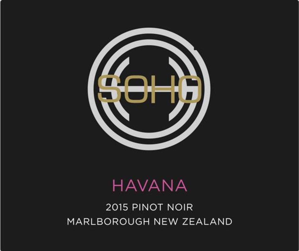 Soho Wine Co. Havana Pinot Noir 2015 Front Label