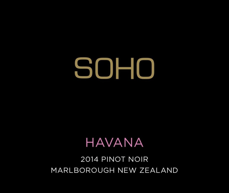 Soho Wine Co. Havana Pinot Noir 2014 Front Label
