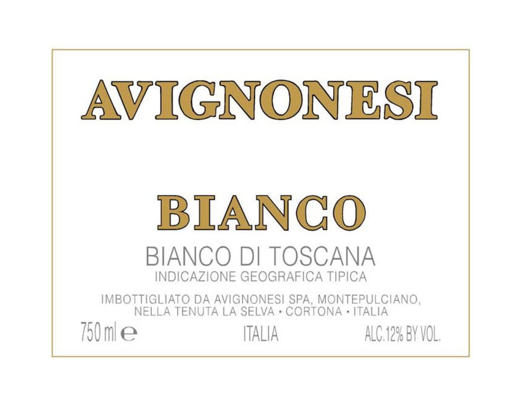 Avignonesi Toscana Bianco 2010 Front Label