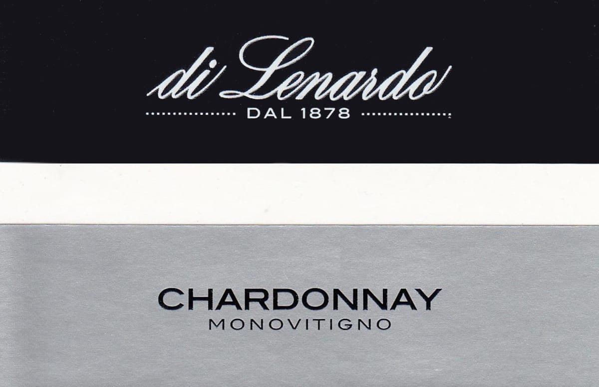 Di Lenardo Chardonnay 2015 Front Label
