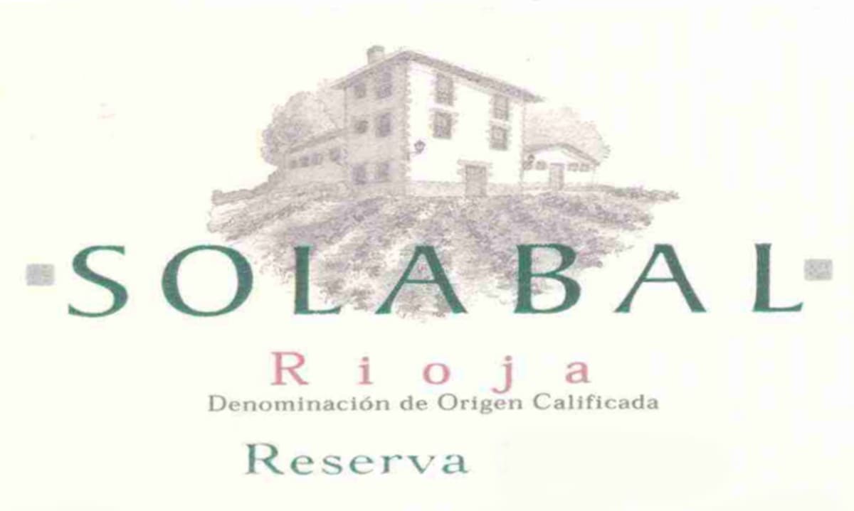 Solabal Reserva 2008 Front Label