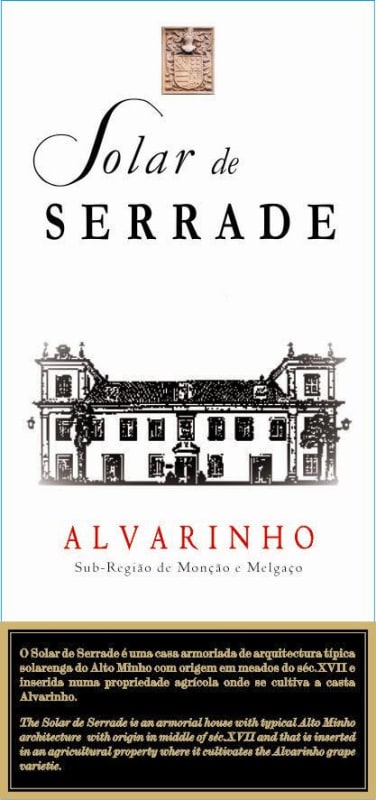 Solar De Serrade Alvarinho 2013 Front Label