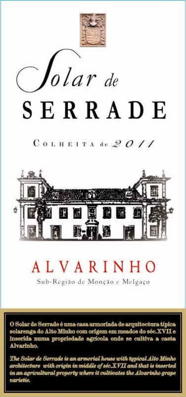 Solar De Serrade Alvarinho 2011 Front Label