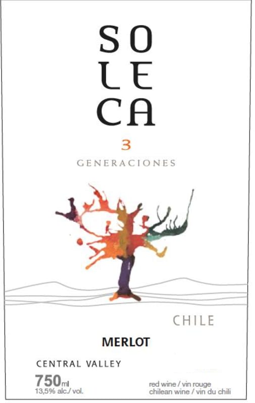 Soleca Merlot 2013 Front Label