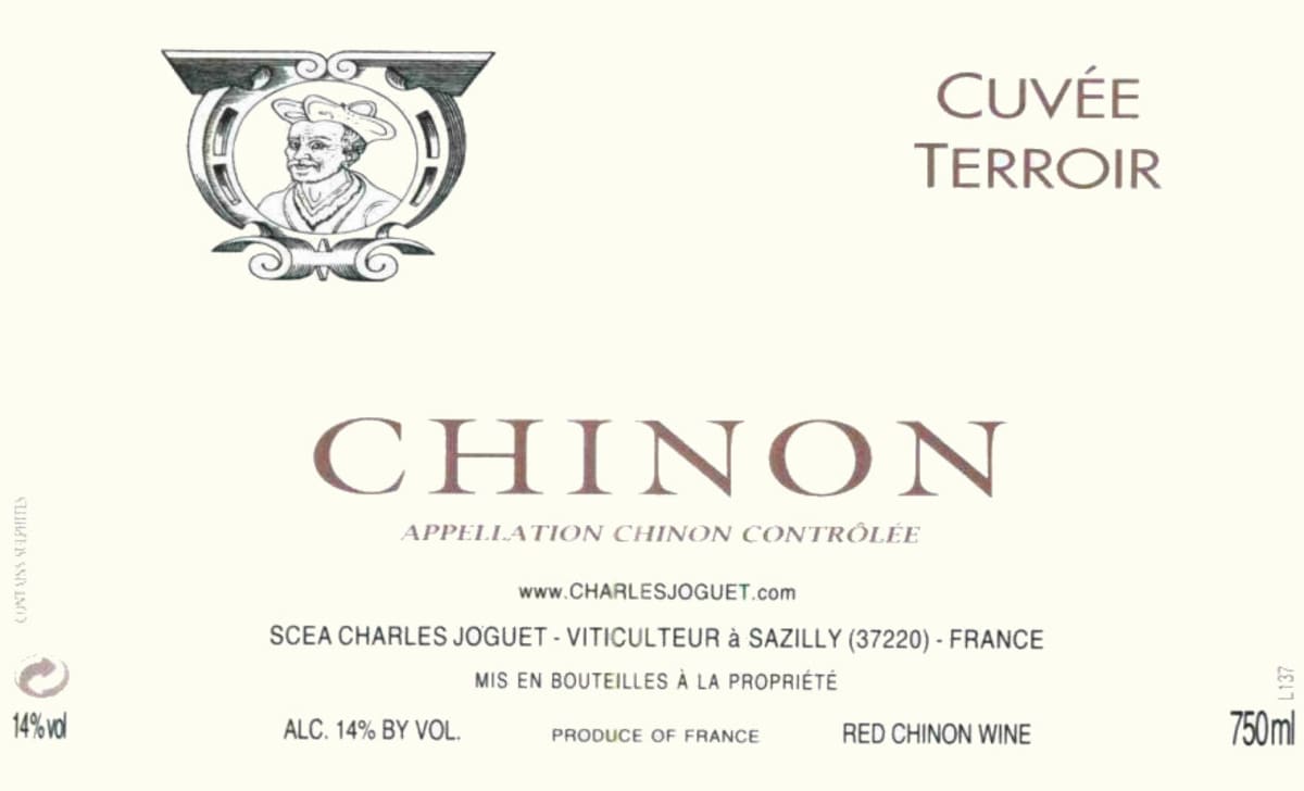 Charles Joguet Chinon Cuvee Terroir 2013 Front Label