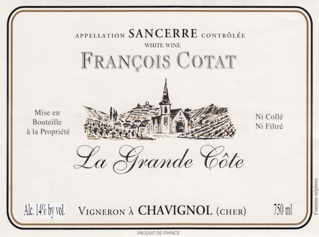 Francois Cotat Sancerre La Grande Cote 2013 Front Label