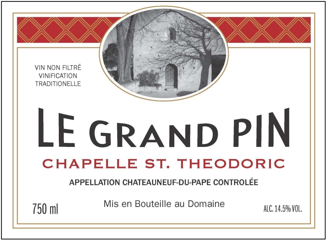 Chapelle St. Theodoric Chateauneuf-du-Pape Le Grand Pin 2012 Front Label