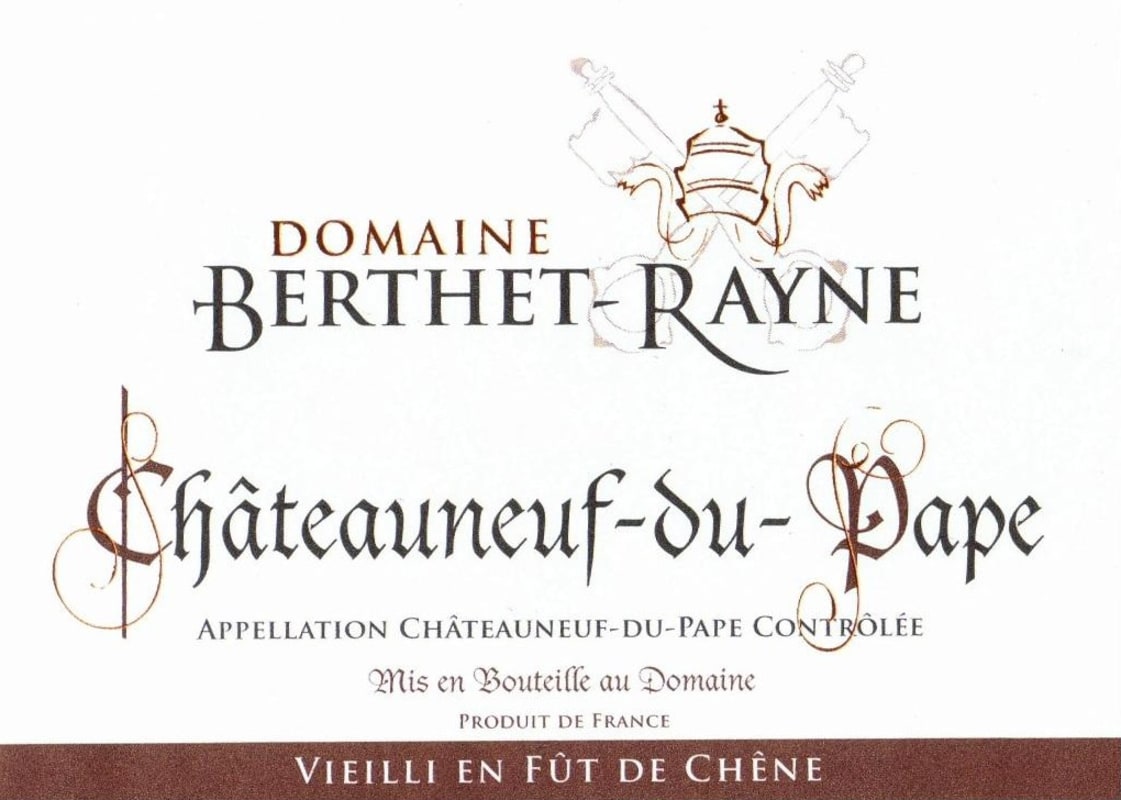 Domaine A. Berthet-Rayne Chateauneuf-du-Pape Chene 2011 Front Label