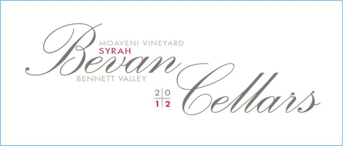 Bevan Cellars Moaveni Vineyard Syrah 2012 Front Label