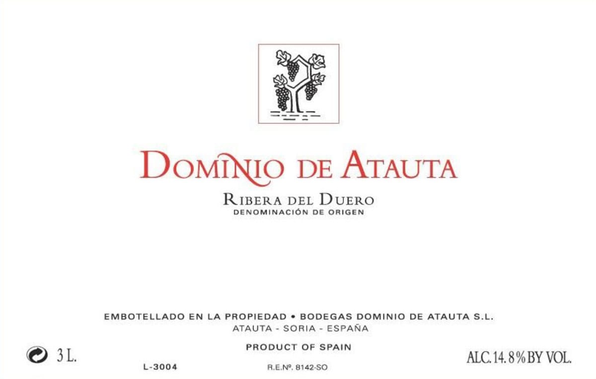 Dominio de Atauta Ribera Del Duero Rouge 2005 Front Label