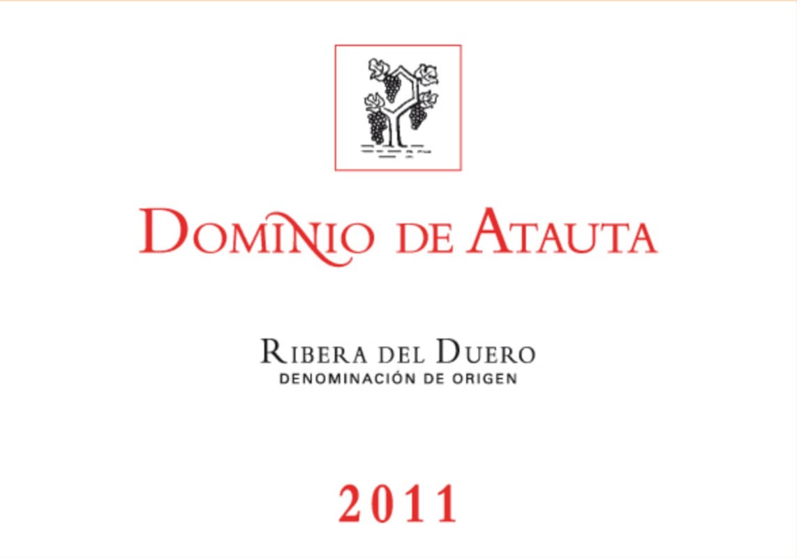 Dominio de Atauta Ribera Del Duero Rouge 2011 Front Label