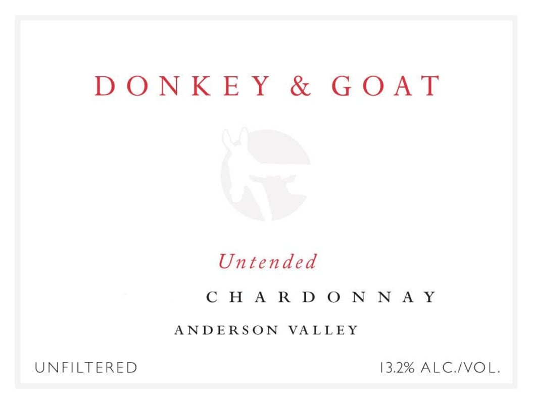 Donkey & Goat Untended Chardonnay 2012 Front Label