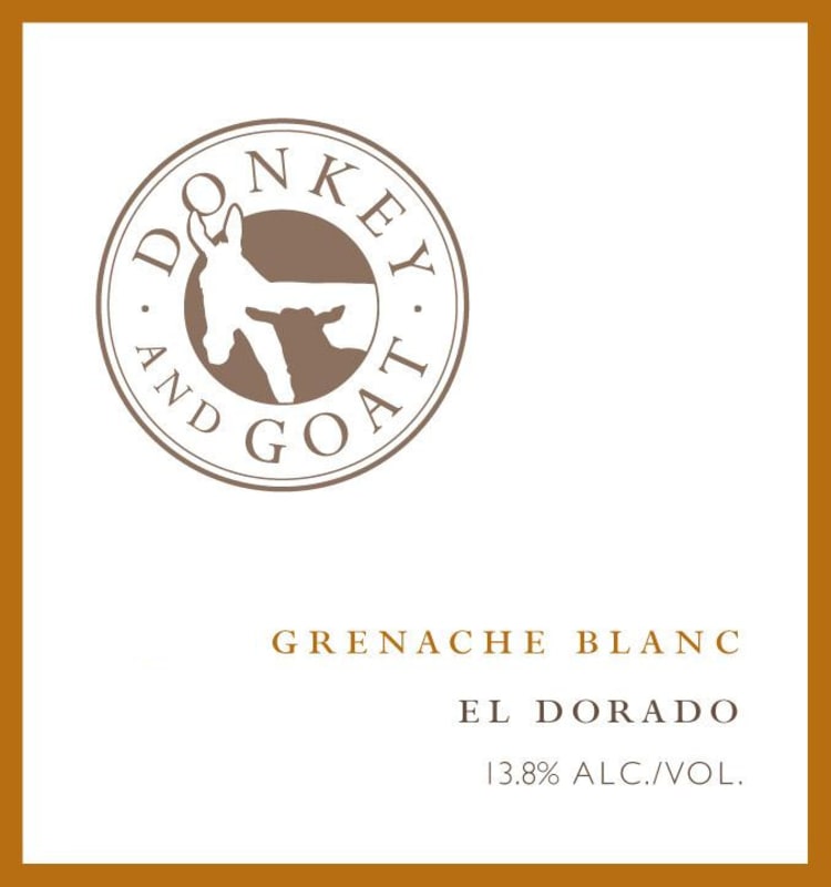 Donkey & Goat Grenache Blanc 2012 Front Label