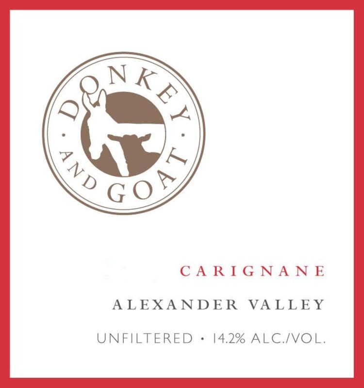 Donkey & Goat Carigianne 2010 Front Label