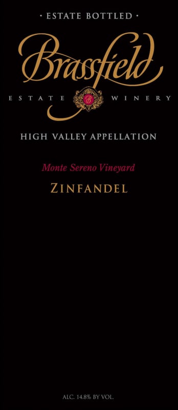 Brassfield Monte Sereno Vineyard Zinfandel 2006 Front Label