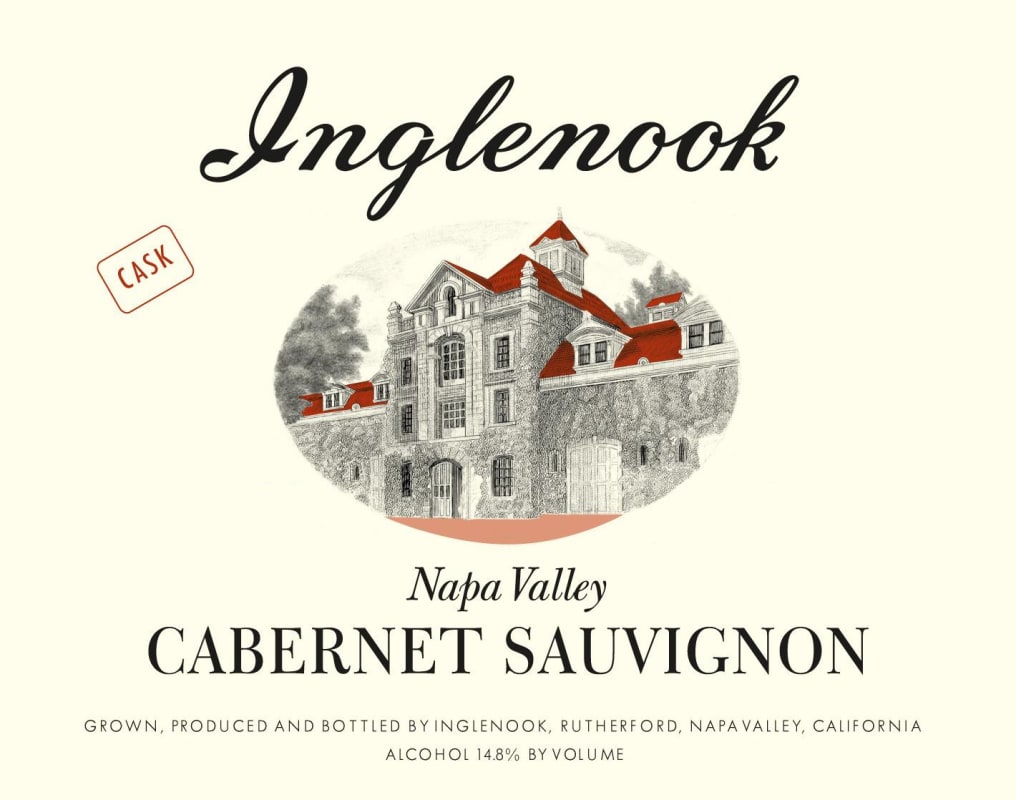 Inglenook CASK Cabernet Sauvignon 2012 Front Label